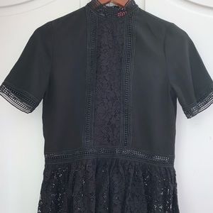 Black laced blouse